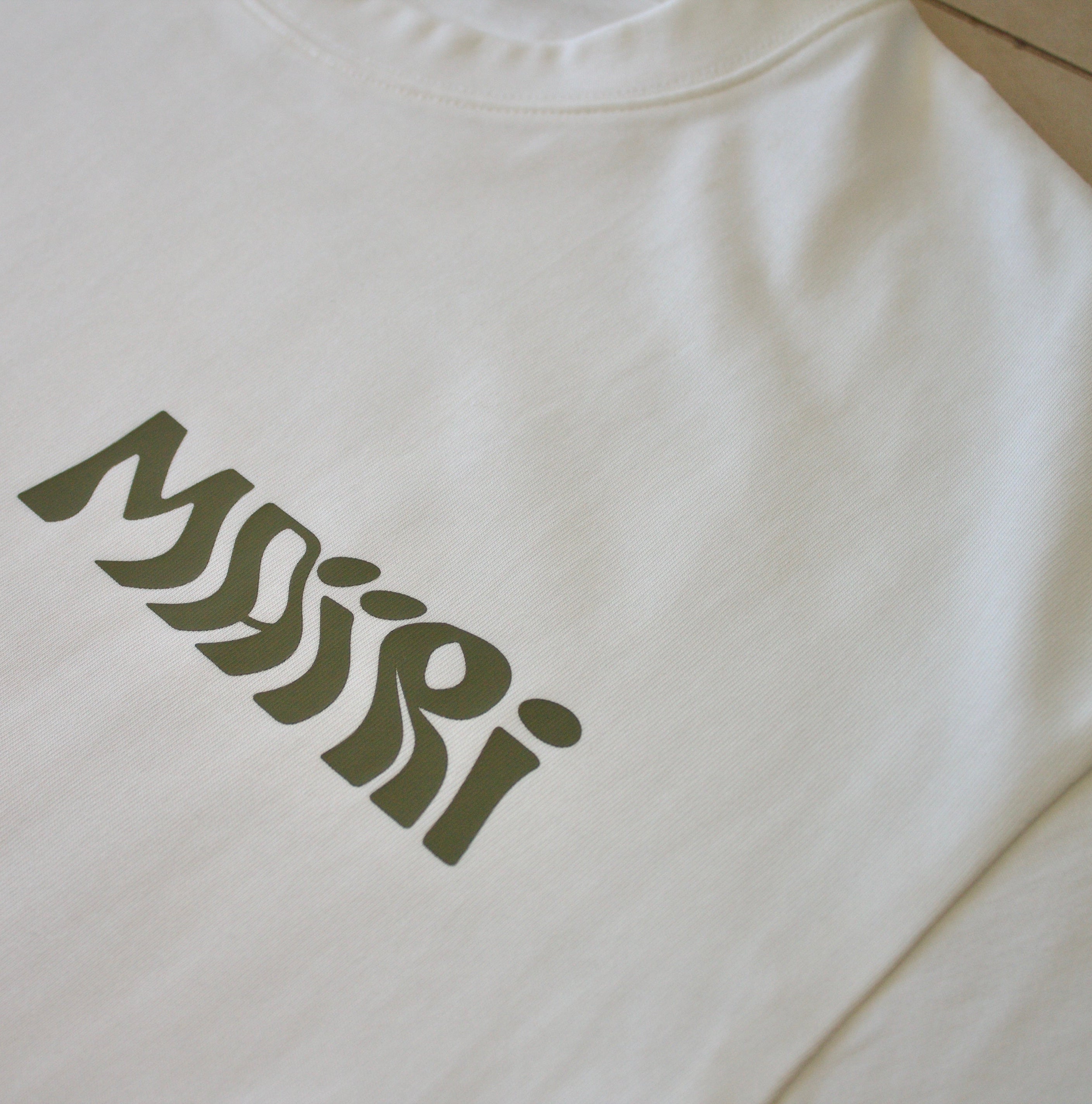 T-Shirt Wave green olive
