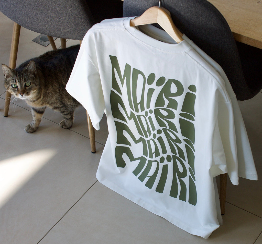 T-Shirt Wave green olive